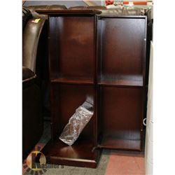 WOODEN PEDESTAL WITH 8 ADJUSTABLE SHELVES