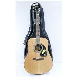 EPIPHONE DR100 ACOUSTIC GUITAR WITH SOFT CASE.