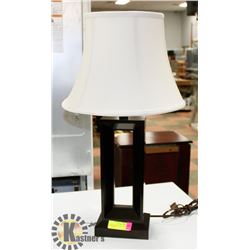 BROWN WOOD LAMP - 25 INCHES TALL (WKG) -