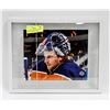 Image 1 : MIKE SMITH EDMONTON OILERS SIGNED FRAMED PICTURE.
