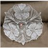 Image 1 : WALTHER GLASS LARGE FROSTED FLOWER PATTERN
