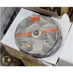 CASE OF 50 3M 60 GRIT CUT OFF WHEELS