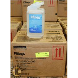 NO BUYER's PREMIUM:CASE WITH SIX 1L BOTTLES OF KLEENEX MOISTURIZING