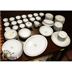 97PC SET OF MIKASA COTILLION FINE CHINA.