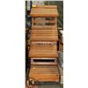Image 1 : WOODEN DISPLAY STAND FOLDING FOR FARMER MARKET