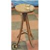 Image 1 : ANTIQUE WOODEN DRAFTING STOOL.