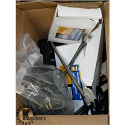 BOOSTER CABLES WITH 12V COMPRESSOR AND MORE.