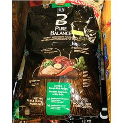 PURE BALANCE LAMB & BROWN RICE DOG FOOD 30.8LBS,