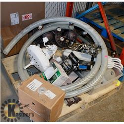 PALLET WITH CEILING FANS AND MORE