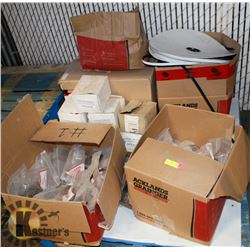 PALLET OF ASSORTED HARDWARE SUPPLIES & SAFETY