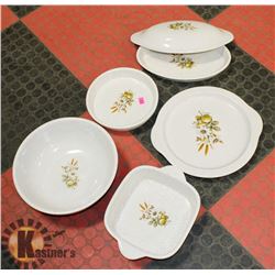 5 PC STONEWARE BAKEWARE SET