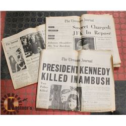 SET OF ORIGINAL JOHN F. KENNEDY ASSASSINATION