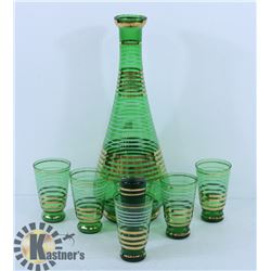 MID CENTURY DECANTER SET