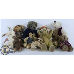 BOX OF ASSORTED STUFFED BEARS