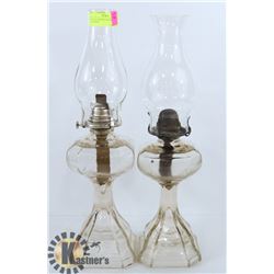 PAIR OF ANTIQUE KEROSENE LANTERNS