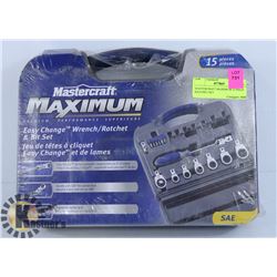 MASTERCRAFT MAXIMUM 15 PIECE RATCHET SET