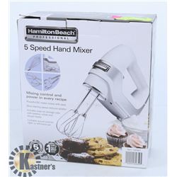 HAMILTON BEACH 5 SPEED HAND MIXER