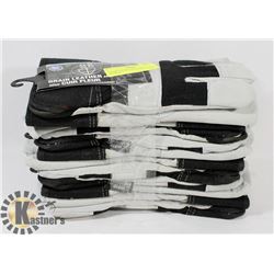 6 PAIRS OF BOB DALE GRAIN LEATHER GLOVES.