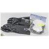Image 1 : LOT OF 4 RUBBER COATED GLOVES AND HARD SHELL KNEE