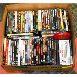 LARGE BOX W/OVER 70 DVD MOVIES - INCL.