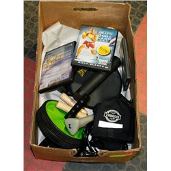 BOX W/EXERCISE EQUIPMENT INCL. EVERLAST