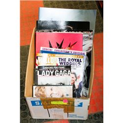 BOX W/COLLECTIBLE BOOKS - CHER, NEIL