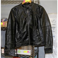 LADIES MOTO GEAR DISTRESSED-LOOK BLACK