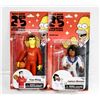 Image 1 : LOT OF 2 SIMPSONS FIGURES - JAMES BROWN & YAO MING