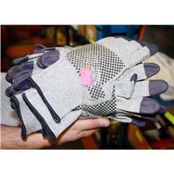 BUNDLE OF WORK GLOVES SIZE 8 M