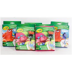 BAG OF CRAYOLA FINDING DORY & TROLLS MINI COLORING