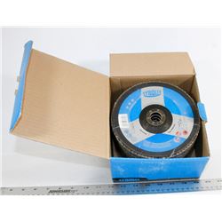 BOX OF 10 TYROL ABRASIVES TYPE 27-A FLAP DISCS,