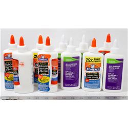 BAG OF ASSORTED GLUE.