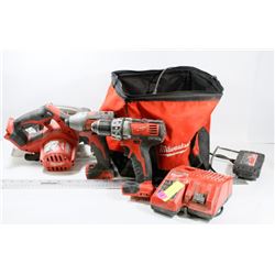MILWAUKEE M18 CORDLESS DRILL/IMPACT/SAW COMBO