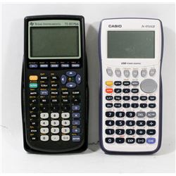 FLAT OF 2 SCIENTIFIC CALCULATORS - AS IS
