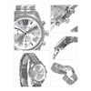 Image 6 : NEW MICHAEL KORS NEW LEXINGTON TRIPLE CHRONO WATCH MSRP $346
