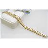 Image 1 : Bracelet 14kt two tone 32.5gr  measures