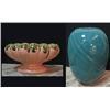 Image 1 : Pottery planters, two, one pink planter