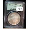Image 1 : 1881-CC Morgan Silver Dollar  PCGS  MS 