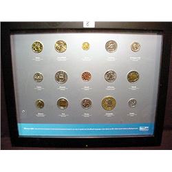 Nicely Framed Collection of U.S. & Fore