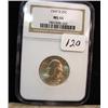 Image 1 : 1947-S Washington Quarter  NGC  MS 66