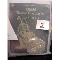 1622 Atocha 8 Reale Silver Replica Trea