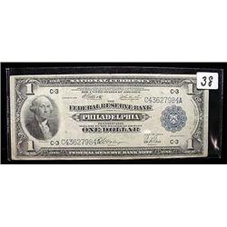 1918 $1.00 Large National Currency Note