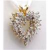 Image 1 : Diamond heart pendant approz 1/2ctw 14k