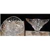 Image 1 : Crystal pressed glass bowl, unmarked.  