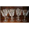 Image 1 : 7 Waterford wine stems standing 5 3/4 