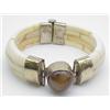 Image 1 : Camel bone bracelet with agate stone