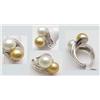 Image 1 : Diamond & pearl ring 0.41ctw with 11-12