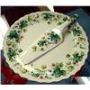 Image 1 : Desert plate with server, porcelain wit
