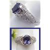 Image 1 : 1.57ct tanzanite ring with diamonds in 