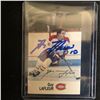 Image 1 : GUY LAFLEUR SIGNED HOCKEY CARD